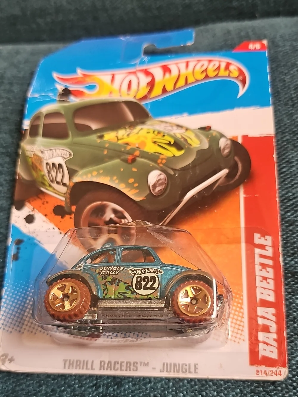 Hot Wheels, Volkswagen Baja Beetle, Thrill Racers, Jungle